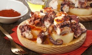 Culinary specialty's: seafood Pulpo
