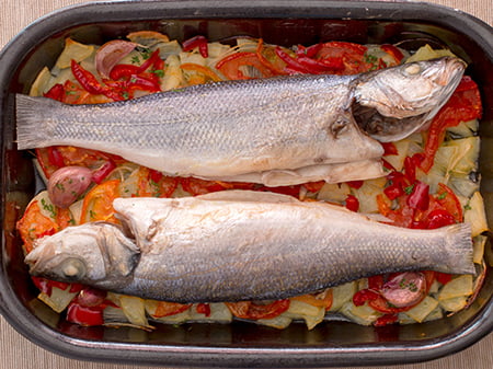 Spanish white fish Dorada